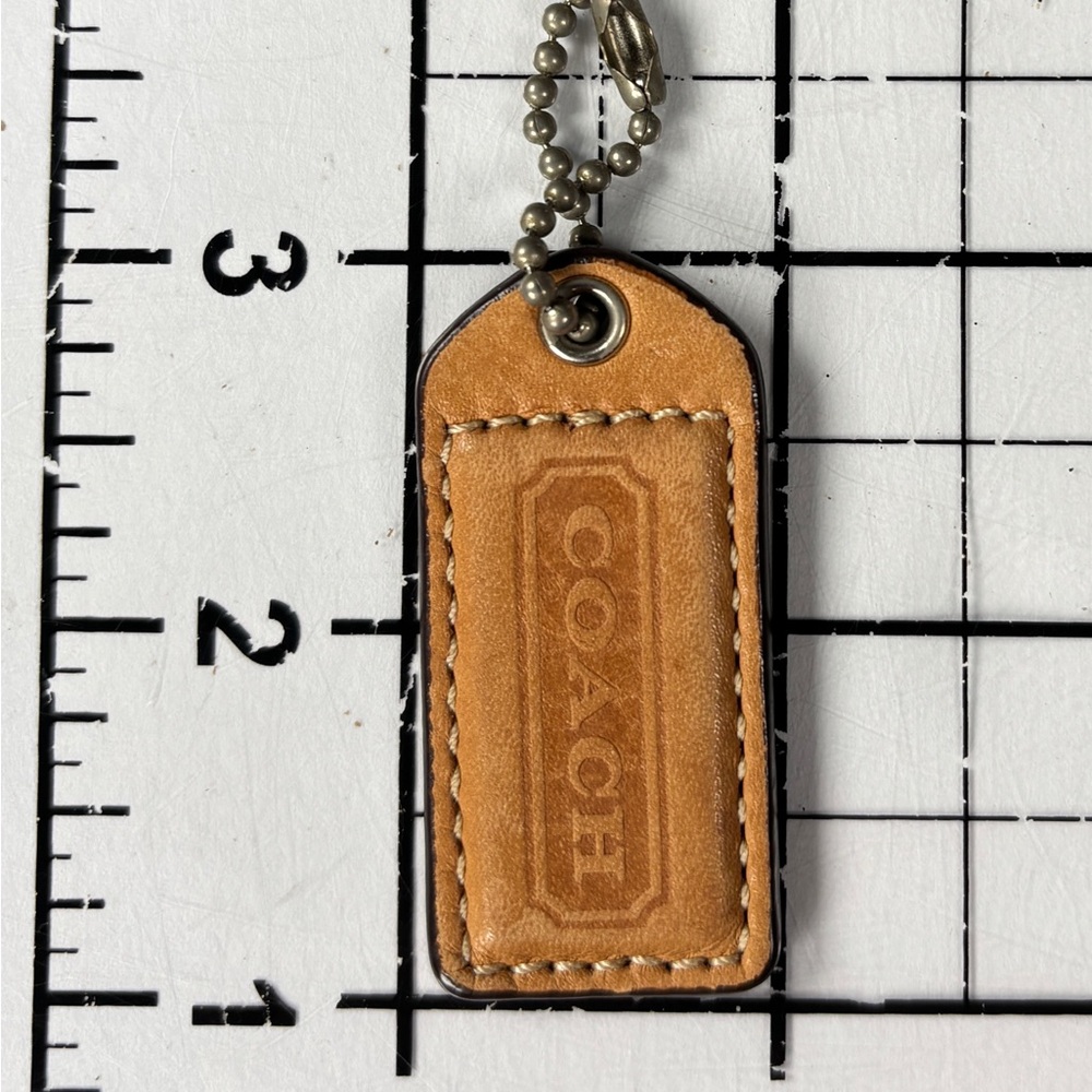 Coach Brown Leather Key Holder